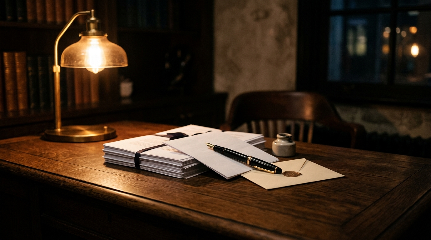 Manos de gerente restaurante revisando formularios de consentimiento y opciones de baja en email marketing, con documentos